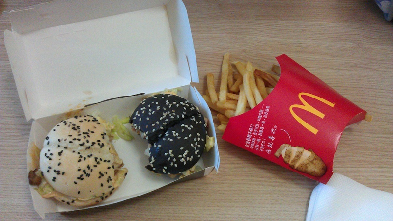 Illustration for article titled McDonald's Chinese Black and White Burgers Are... Okay, I Guess